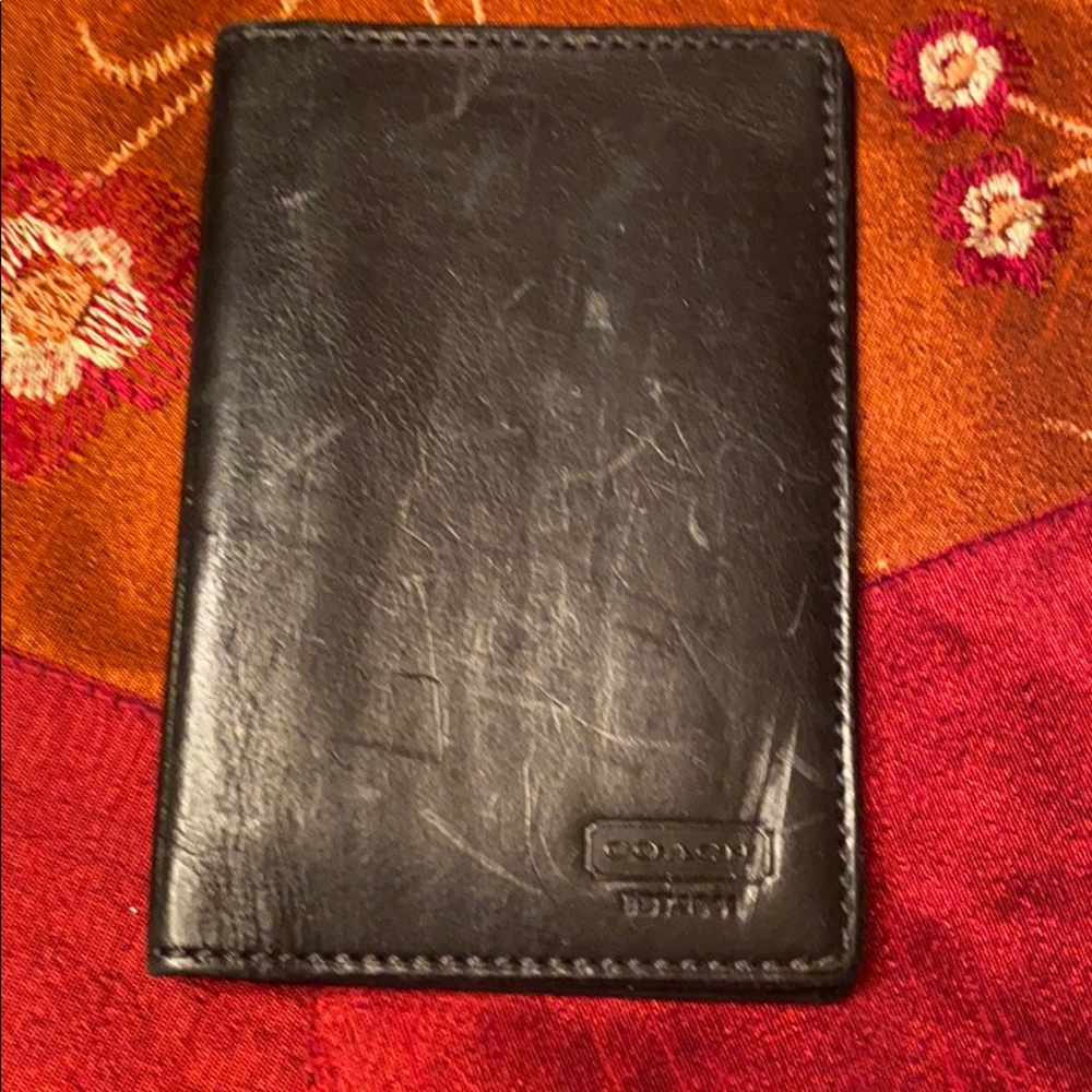 Coach leather card holder/wallet